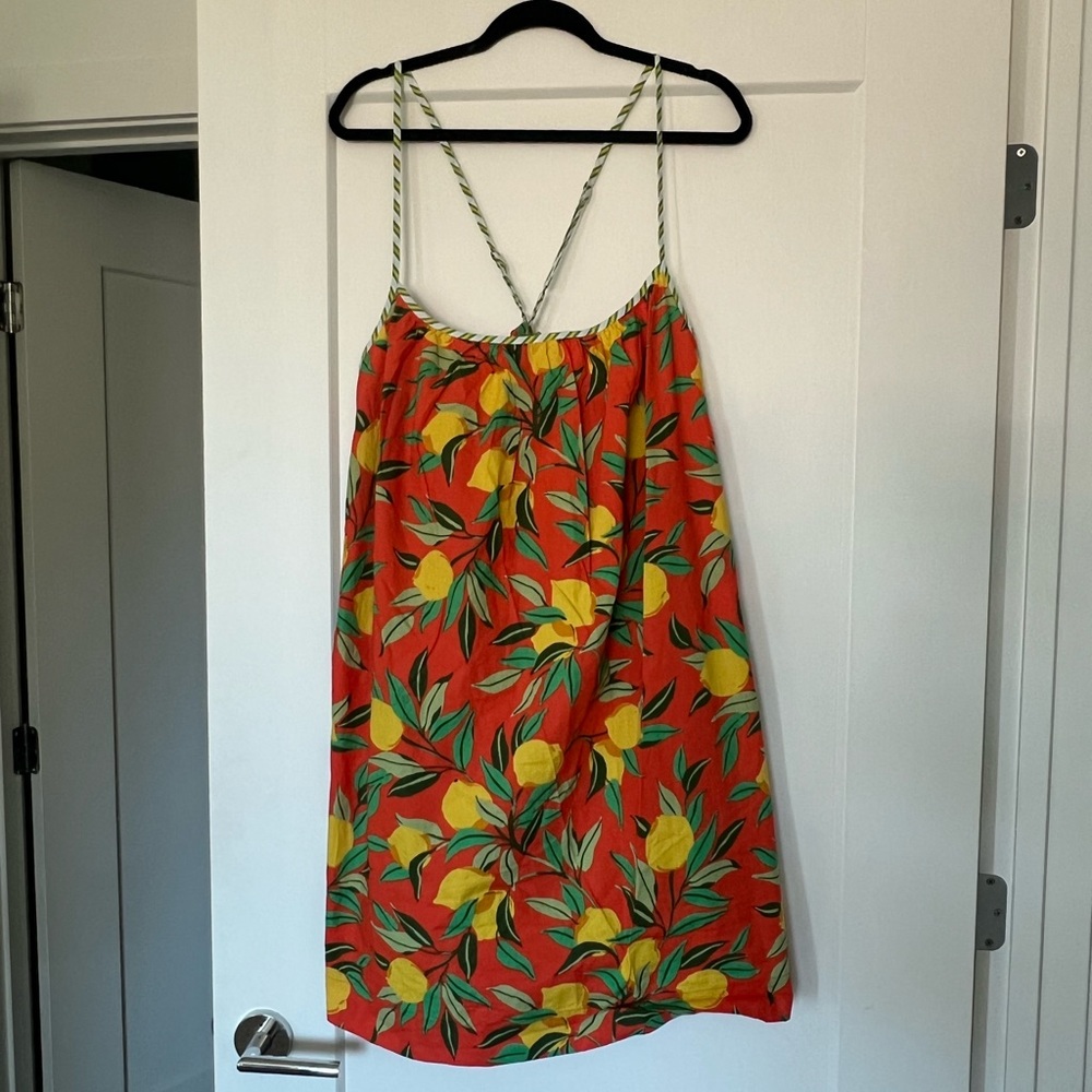 Printfresh Orange Lemon Print Dress